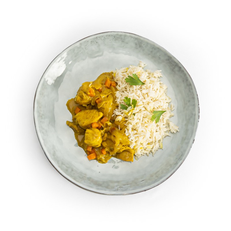 Pollo al Curry con Arroz Basmati