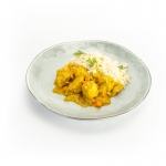 Miniatura de Pollo al Curry con Arroz Basmati