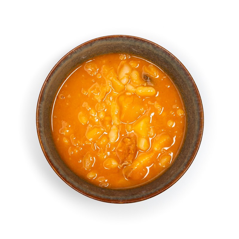 Potaje de Chícharos con Morcilla y Chorizo